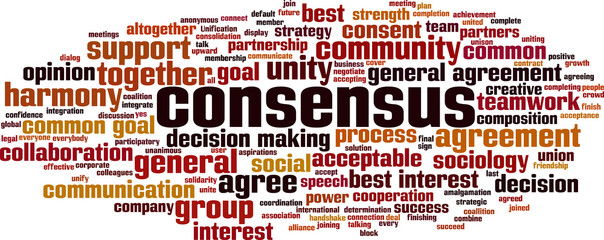 Consensus word cloud