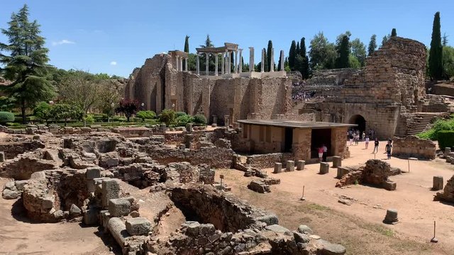Roman ruins in Merida Spain