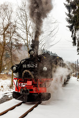 Nostalgia railroad in winter