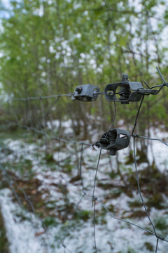 Zaun im Winter