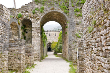 Fototapeta na wymiar Castle of Gjirokastër in Albania