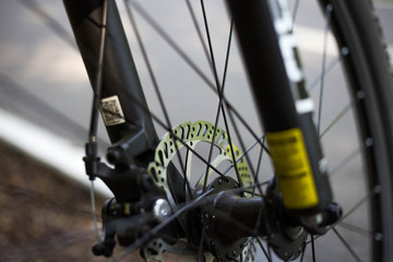 Fototapeta na wymiar bicycle wheel