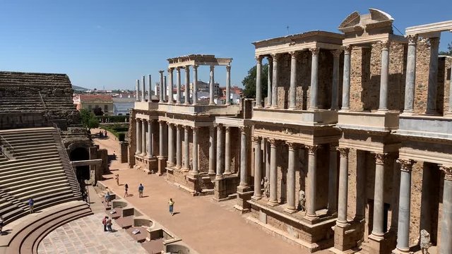 Roman ruins in Merida Spain