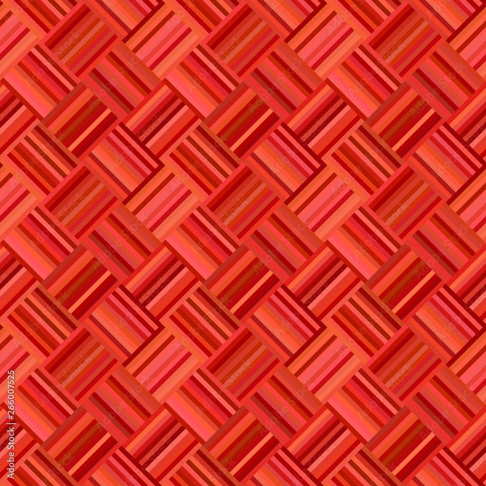 Poster red geometric diagonal stripe pattern - vector mosaic background