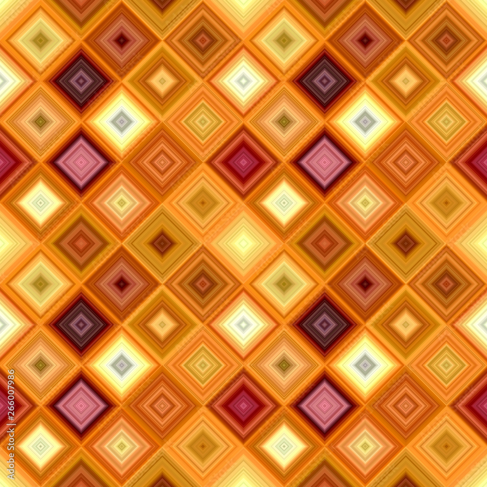 Wall mural colorful abstract diagonal square tile mosaic pattern background