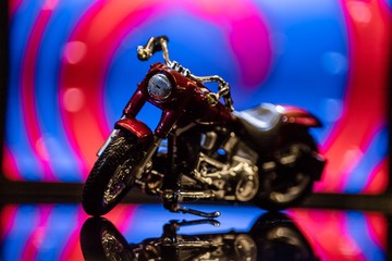 Fototapeta na wymiar toy motorcycle 