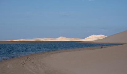 The Alexandria coastal dune fields near Addo / Colchester on the Sunshine Coast in South Africa. The dunes were photographed from the Sundays River.