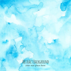 blue abstract background with watercolor