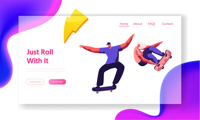 Skateboarding Website Landing Page