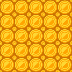 Simple seamless circle pattern design background - vector graphic