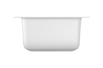 Vector realistic plastic package for dip, sauce and cheese.