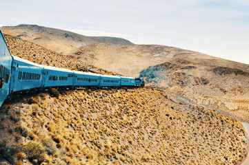 Train to the clouds in Salta Province, Argentina. The train olso called Tren de las Nubes is the...
