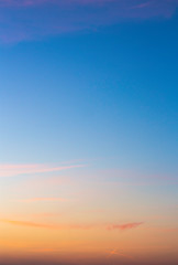 Obraz premium colorful sunset sky with beautiful clouds