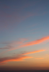 Obraz premium colorful sunset sky with beautiful clouds