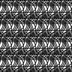 Design seamless monochrome interlaced pattern