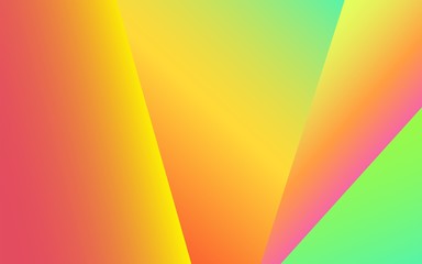 Triangle multicolour background. Rainbow triangle illustration digital background. Abstract triangle gradient background multicolor with triangle form texture.  Yellow, pink, red, purple color shape