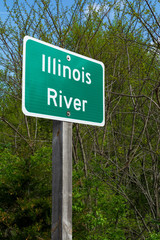 Illinois River sign