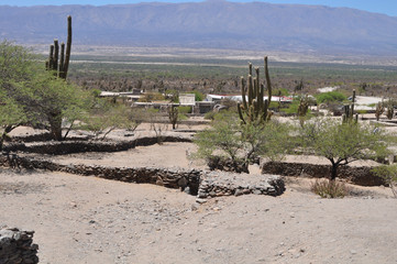 Ruinas de Quilmes or Quilmes Ruins in northern Argentina, Province of Tucuman, at the Calchaqui Valley