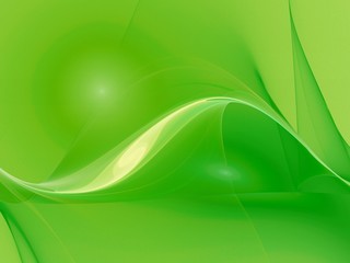 design of abstract smooth curves as green background