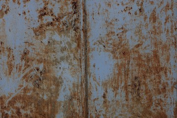 gray brown metal background from old rusty iron wall