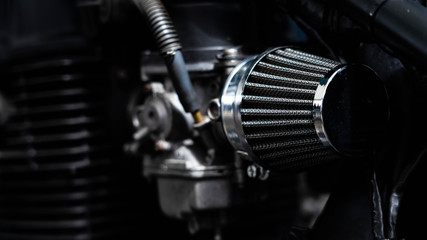 Chrome Motorcycle Air Filter