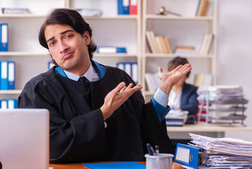 Two lawyers working in the office