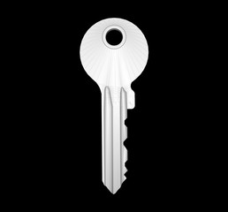 Key isolated object 3D Rendering