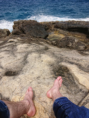 seascape in malta. from the shore