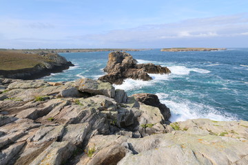 Fototapeta na wymiar Côte Île d'Ouessant