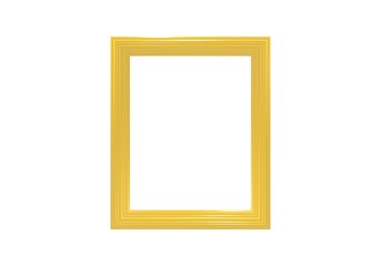 Frame isolated on white 3D Rendering