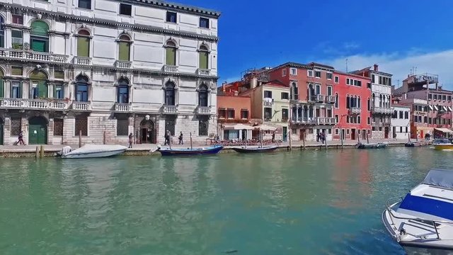 Venice Venezia Italy city view from ship boat trip Canal Grand Grande renaissance building buildings tourism 2019 spring