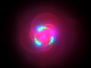 Fototapeta na wymiar Red energy flash ball abstract background