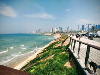 Obraz premium Tel Aviv - Israel famous beach