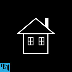 Home icon, house icon , sign - vector illustration