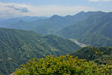 Landscape of Adjara, Georgia. Caucasus Mountains. Machakhela National Park.
