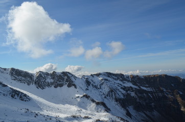 Fototapeta na wymiar Mountains in Snow