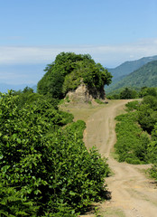 Fototapeta premium Landscape of Adjara, Georgia. Caucasus Mountains. Machakhela National Park.