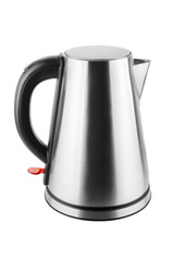 Steel electric kettle isolated