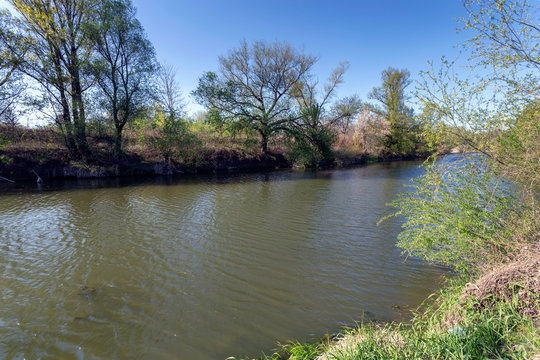 Hernad river in Hungary