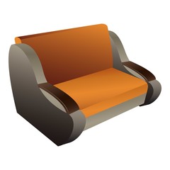 Classic sofa icon. Cartoon of classic sofa vector icon for web design isolated on white background