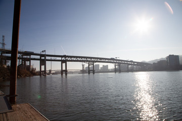 Obraz premium bridge over river 