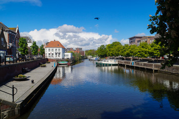 Fototapeta na wymiar canal in netherlands