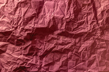 Bright textured background. Crumpled paper with copy space.
