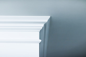 Molding on ceiling detail, interior design and architectural abstract background © Anneleven