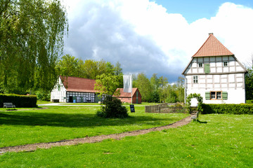 Das Werburg-Ensembles in Spenge in NRW