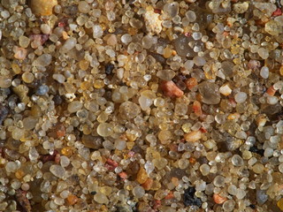 From top view summer time beach sand macro photography