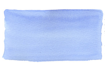 Watercolor handmade blue background that looks like sea, ocean and sky