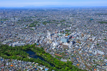 吉祥寺周辺／郊外の住宅地、空撮