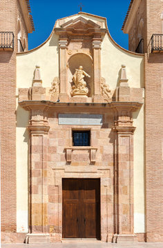 Church of Santa María La Real in Aledo castle. Totana. Murcia. Spain.