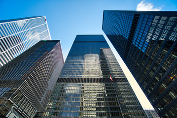 Fototapeta na wymiar Scenic Toronto financial district skyline in city downtown